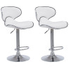Set De 2 Taburetes Las vegas V2 Blanco,Cromado