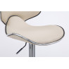 Set De 2 Taburetes Las vegas V2 Crema,Cromado