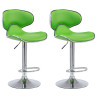 Set De 2 Taburetes Las vegas V2 Verde,Cromado