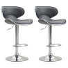 Set De 2 Taburetes Las vegas V2 Gris,Cromado