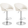 Set 2x Taburete de Bar Miami V2 Blanco