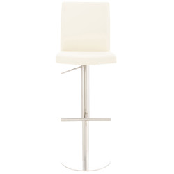 Taburete de Bar Cadiz Acero inoxidable,Crema