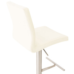 Taburete de Bar Cadiz Acero inoxidable,Crema
