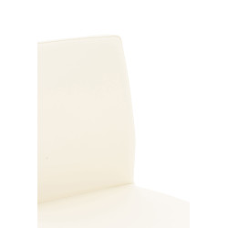 Taburete de Bar Cadiz Acero inoxidable,Crema