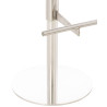 Taburete de Bar Cadiz Acero inoxidable,Crema