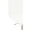 Taburete de Bar Cadiz Acero inoxidable,Blanco