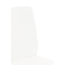 Taburete de Bar Cadiz Acero inoxidable,Blanco