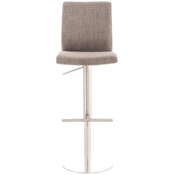 Taburete Cadiz En Tela Acero inoxidable,Gris