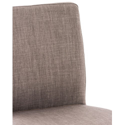 Taburete Cadiz En Tela Acero inoxidable,Gris
