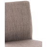 Taburete Cadiz En Tela Acero inoxidable,Gris
