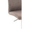 Taburete Cadiz En Tela Acero inoxidable,Gris