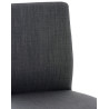 Taburete Cadiz En Tela Acero inoxidable,Gris oscuro