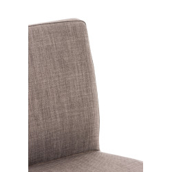 Taburete Cadiz En Tela Negro,Gris