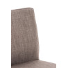 Taburete Cadiz En Tela Negro,Gris