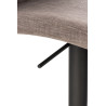 Taburete Cadiz En Tela Negro,Gris