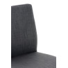 Taburete Cadiz En Tela Negro,Gris oscuro