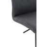 Taburete Cadiz En Tela Negro,Gris oscuro