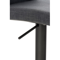Taburete Cadiz En Tela Negro,Gris oscuro