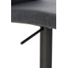Taburete Cadiz En Tela Negro,Gris oscuro