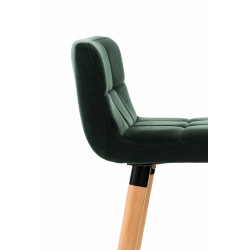 Taburete Lincoln En Terciopelo Verde