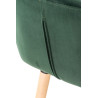 Taburete Grant Tapizado En Terciopelo Verde