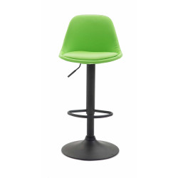 Taburete KIEL en Polipiel Negro,Verde