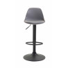 Taburete Kiel Estructura de Plástico & Asiento de Polipiel Negro,Gris