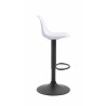 Taburete Kiel Estructura de Plástico & Asiento de Polipiel Negro,Blanco