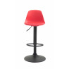 Taburete Kiel Estructura de Plástico & Asiento de Polipiel Negro,Rojo