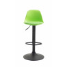 Taburete Kiel Estructura de Plástico & Asiento de Polipiel Negro,Verde