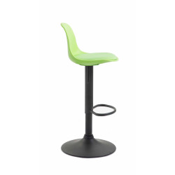 Taburete Kiel Estructura de Plástico & Asiento de Polipiel Negro,Verde