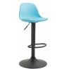 Taburete Kiel Estructura de Plástico & Asiento de Polipiel Negro,Azul