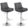 Set de 2 Taburetes Club Gris
