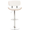 Taburete De Bar Sarnia Nogal/blanco