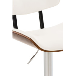 Taburete De Bar Sarnia Nogal/blanco
