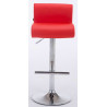 Set 2 Taburetes California en Cuero PU Rojo