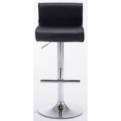 Set 2 Taburetes California en Cuero PU Negro