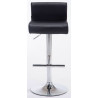 Set 2 Taburetes California en Cuero PU Negro