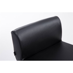 Set 2 Taburetes California en Cuero PU Negro