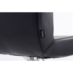 Set 2 Taburetes California en Cuero PU Negro