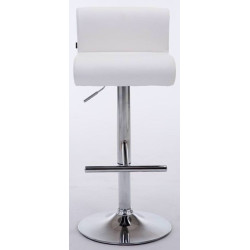 Set 2 Taburetes California en Cuero PU Blanco
