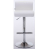Set 2 Taburetes California en Cuero PU Blanco