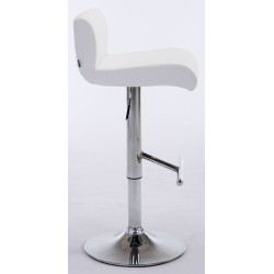 Set 2 Taburetes California en Cuero PU Blanco
