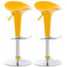 Set de 2 Taburetes Saddle Amarillo