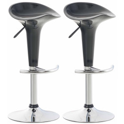 Set de 2 Taburetes Saddle Gris