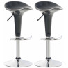 Set de 2 Taburetes Saddle Gris