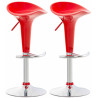 Set de 2 Taburetes Saddle Rojo
