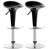 Set de 2 Taburetes Saddle Negro