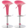 Set de 2 Taburetes Saddle Rosado
