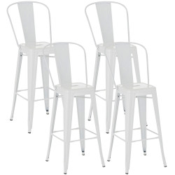 Set De 4 Taburetes De Bar...